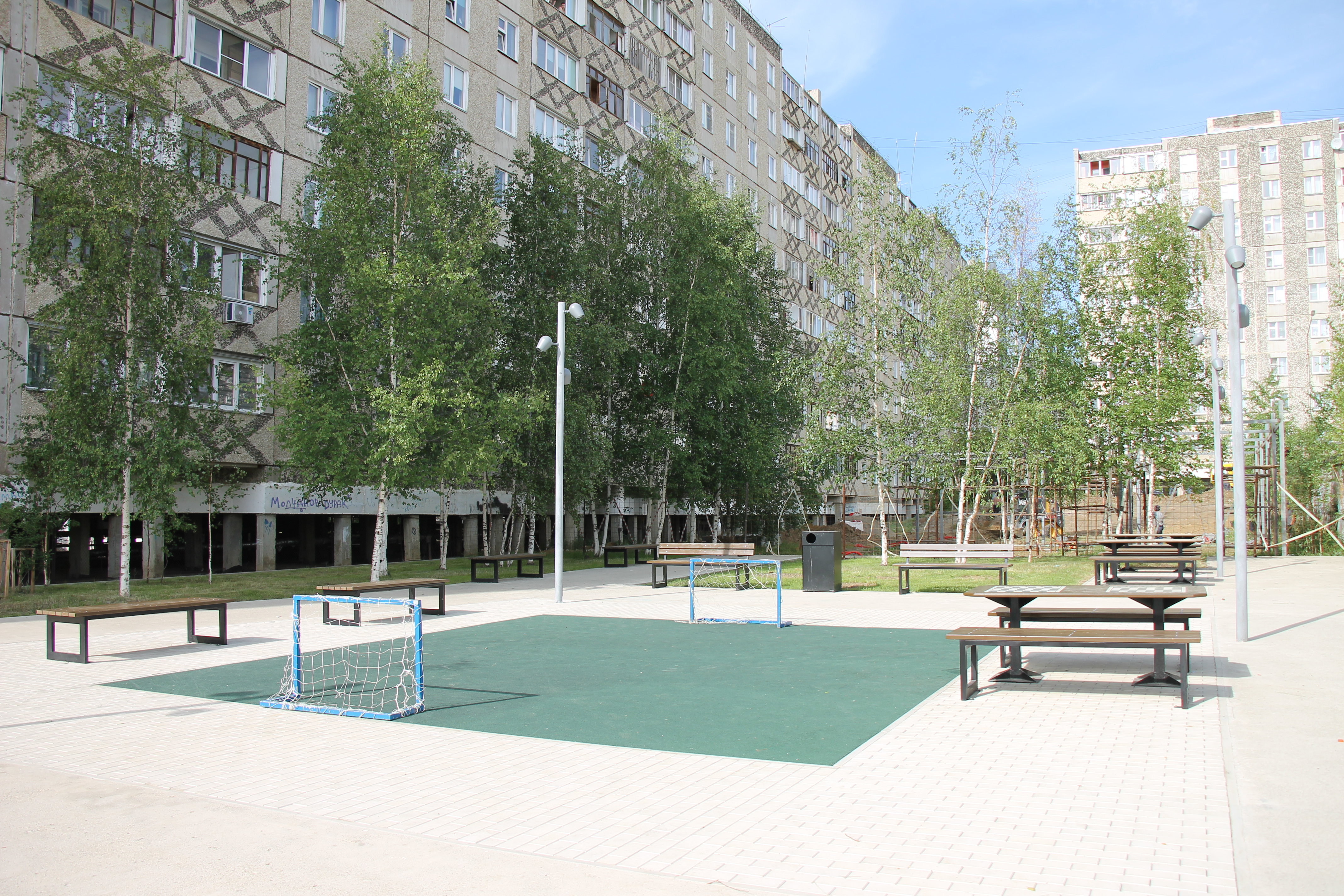 Лето в Мирном - период благоустройства