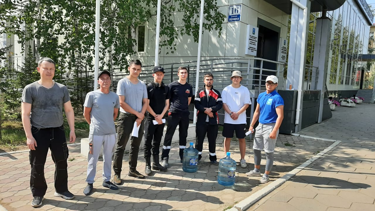 Добровольная пожарная дружина города задействована  в тушении пожара в Арылахе