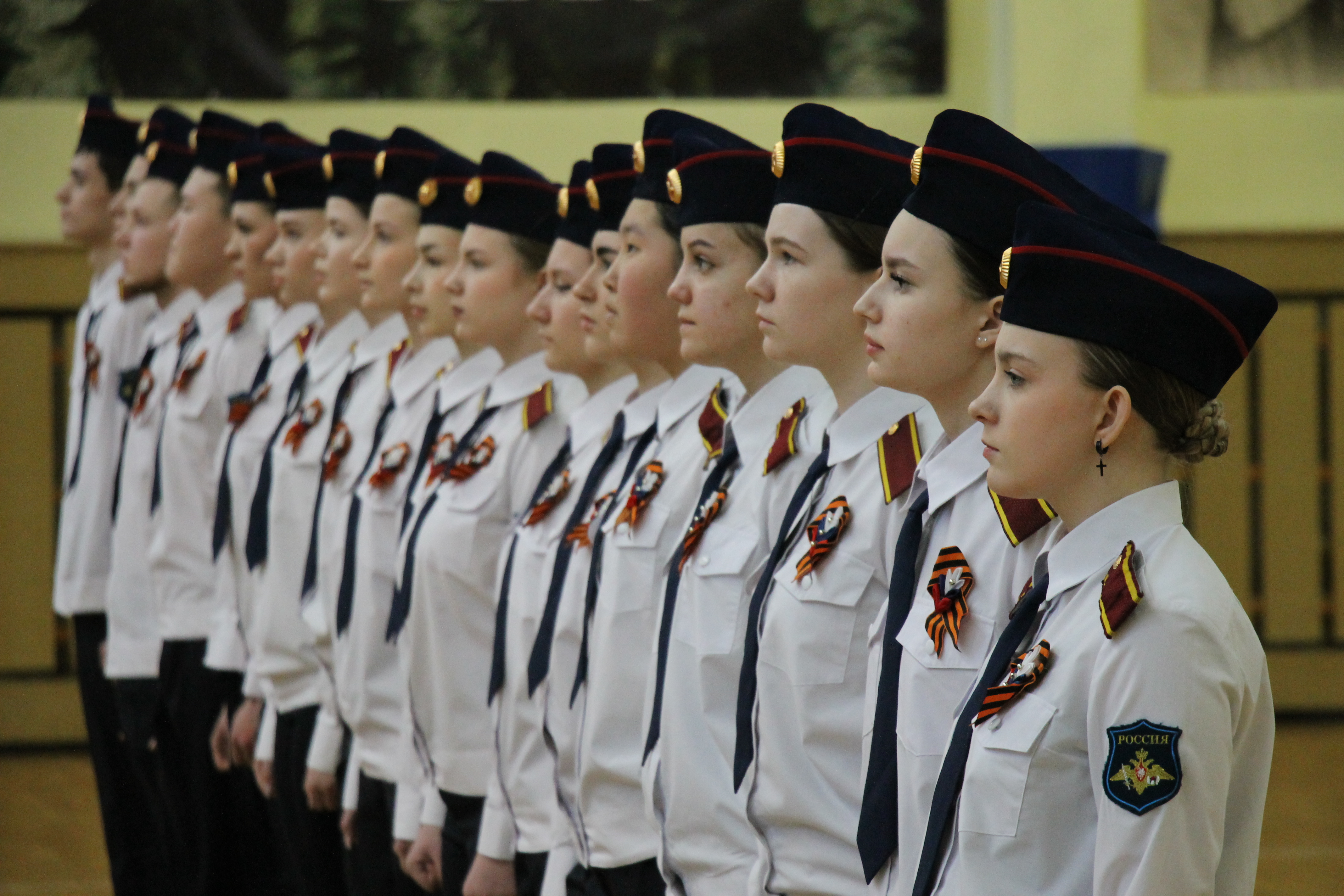 В Мирном состоялся районный смотр песни и строя посвящённый Дню Защитника Отечества