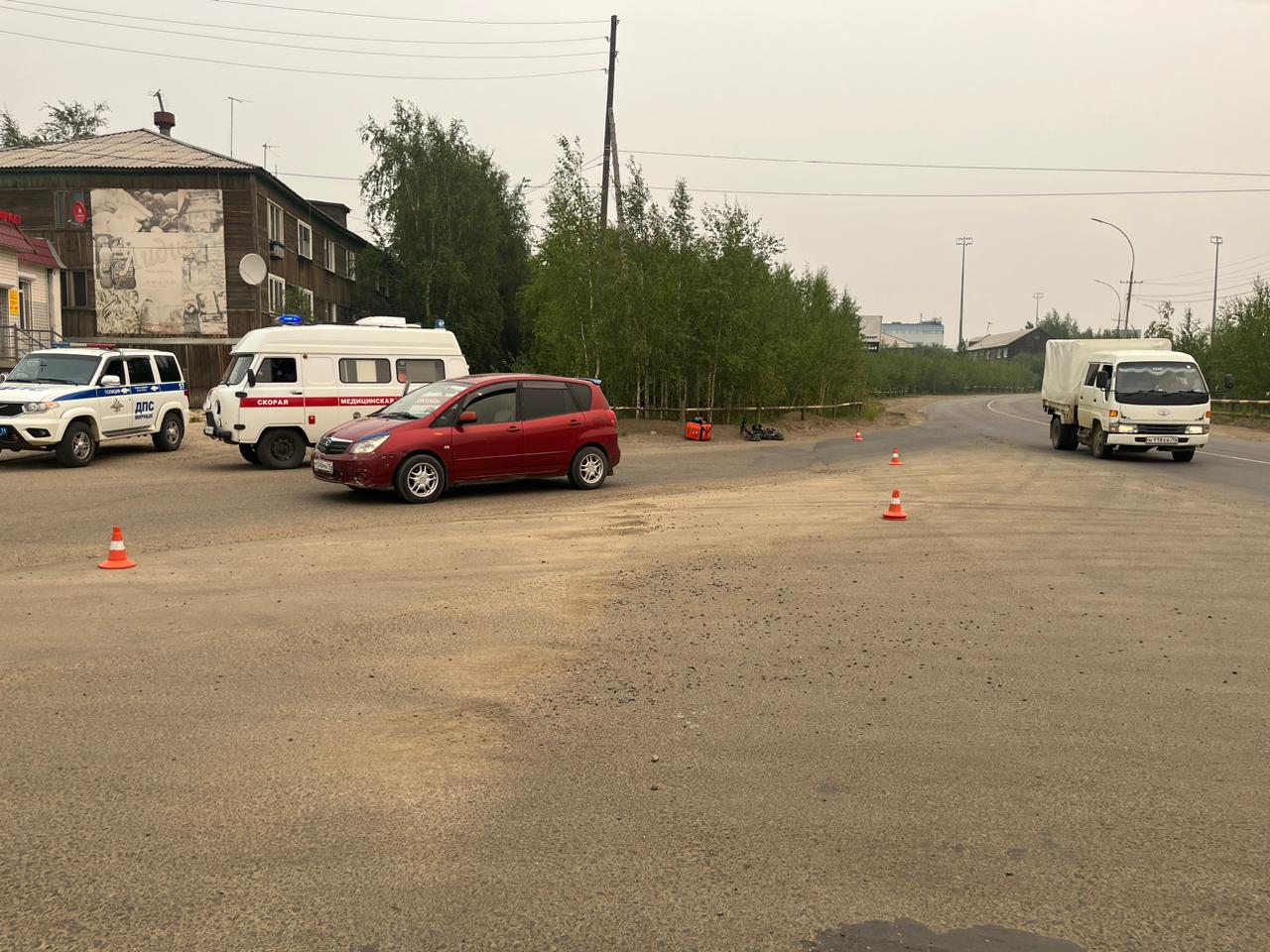 В Мирном пьяный велосипедист пострадал в дорожно-транспортном происшествии