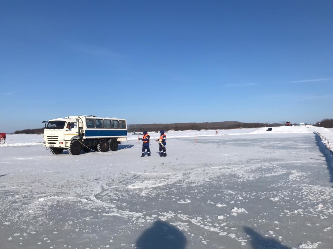С 20.03.2026 снижается грузоподъемность ледовой переправы через р. Нижняя Тунгуска